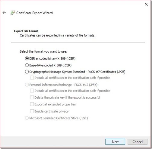 Collection Evaluation Viewer and Certificate Chain-Step 14