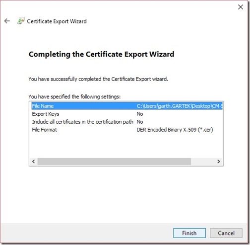 Collection Evaluation Viewer and Certificate Chain-Step 16