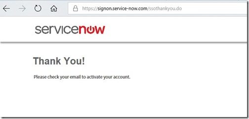 Request a ServiceNow Developer Instance - Confirmation of New Account