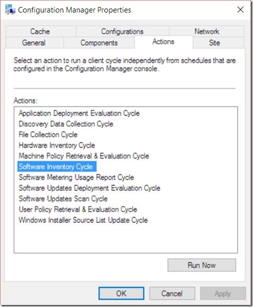 How Do You Determine the Length of a Software Inventory Scan Cycle-Configuration Manager Properties