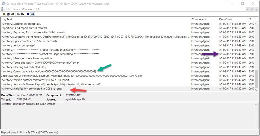 How Do You Determine the Length of a Software Inventory Scan Cycle-Log Text