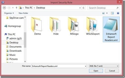 SCCM Report Reader AD Security Group - File Location