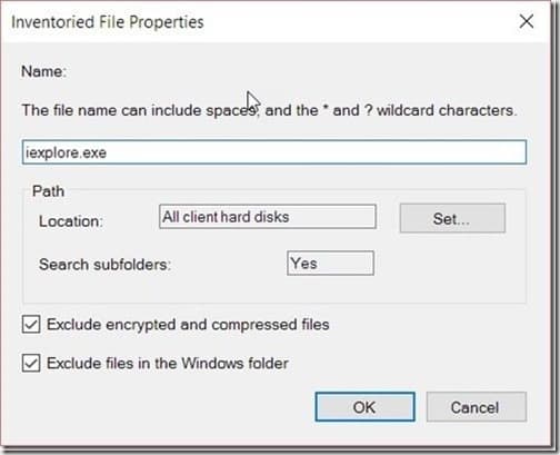 SCCM Software Inventory - Inventoried File Properties