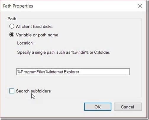 SCCM Software Inventory - Path Properties