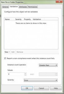 Validation Tab