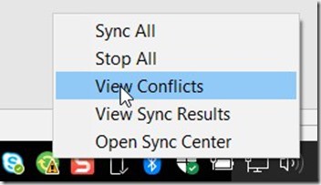 Windows 10 Offline Files - Sync Conflicts - View Conflicts