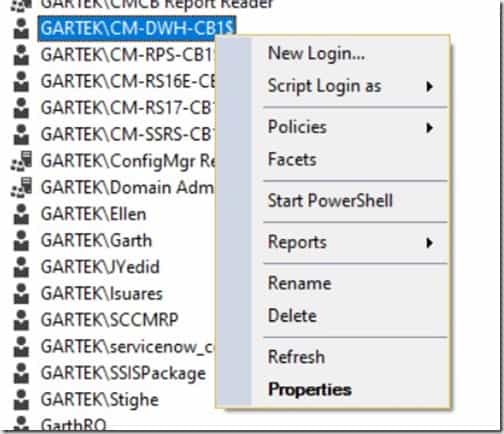 Add Tables to the ConfigMgr Data Warehouse - Data Warehouse Server Properties