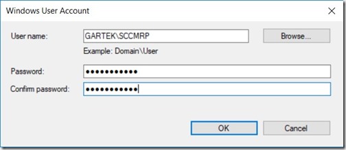 Power BI Report Server as a ConfigMgr Reporting Services Point - Confirm Password