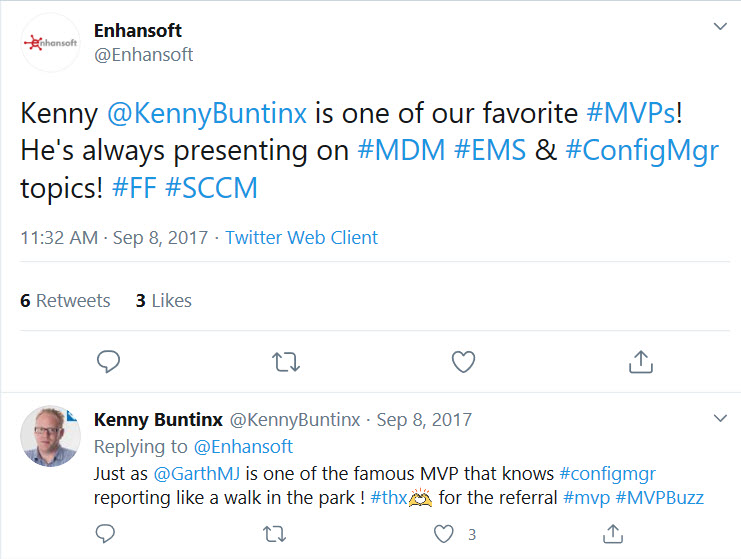 Follow Friday Tweet - Kenny Buntinx