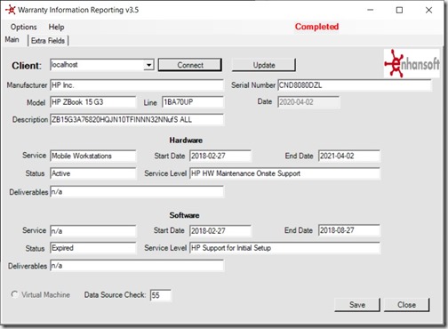 HP Warranty Status - WIR HP ZBook