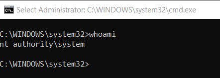 Run Cmd or any process as System account on Windows