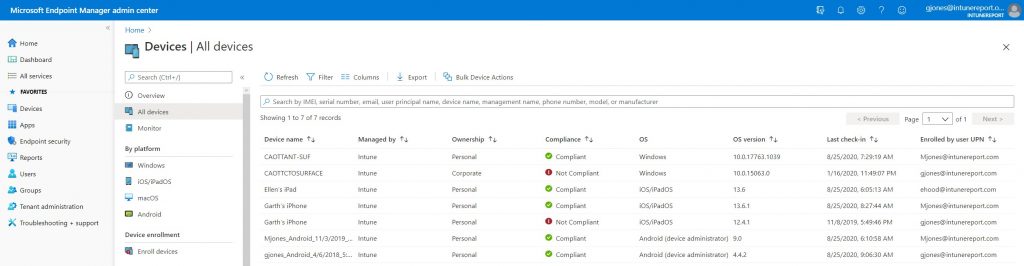 MEM Intune and Power BI - Export