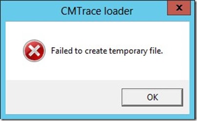 CMTrace Error
